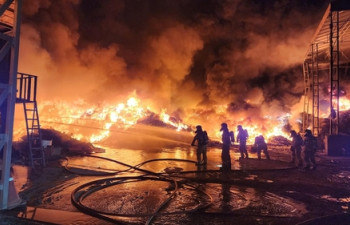 경북 성주 폐기물처리업체에 불…대응 1단계