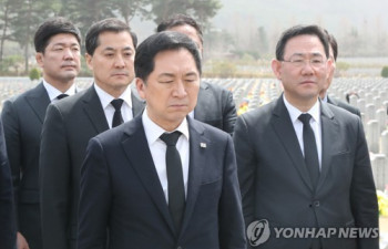 與지도부, 서해수호의날 기념식 총출동…당정 '안보 원팀' 과시